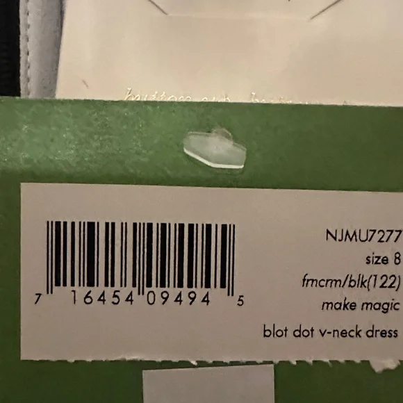 Kate Spade Black and White Long Sleeve Dress - Picture 2 of 6